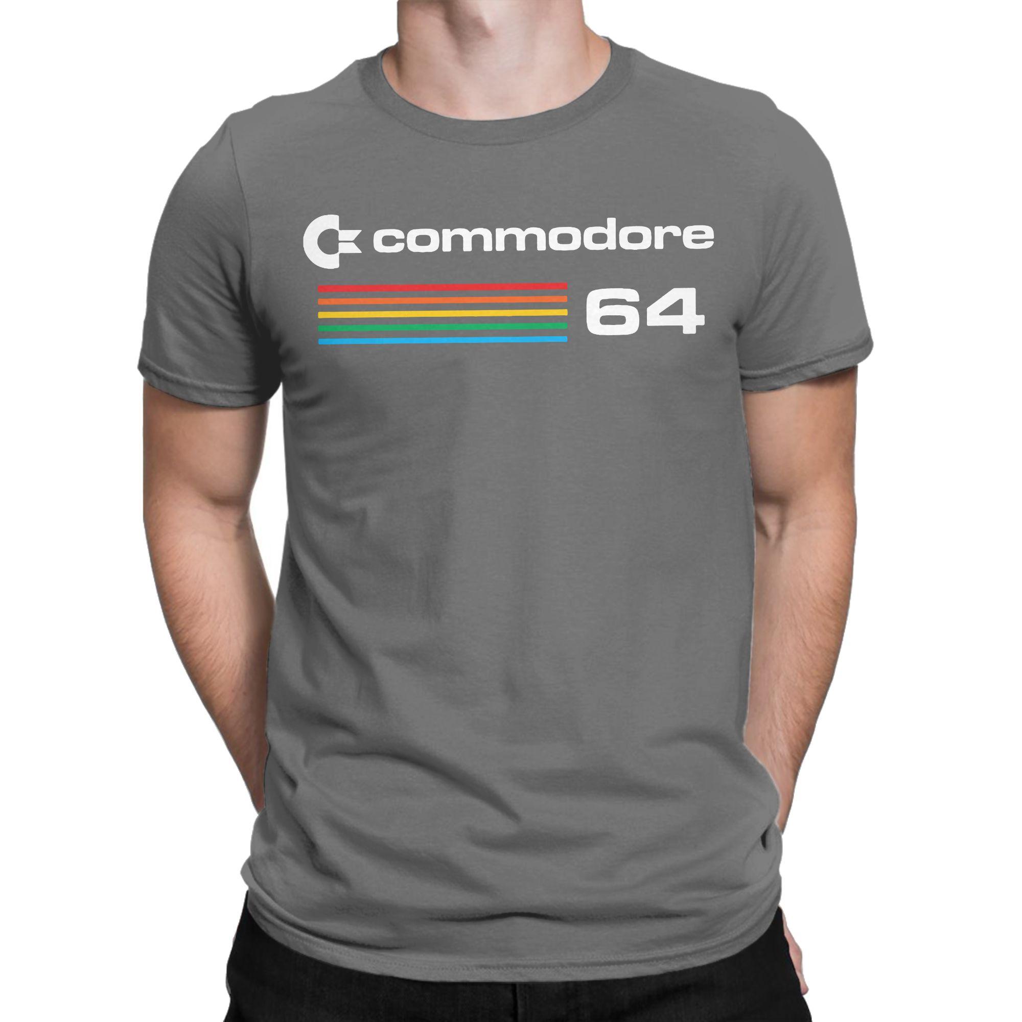 

Футболка Commodore 64 Мужская Хлопок Новинка Футболка С круглым вырезом Ретро Футболка С коротким рукавом Топы Летние - Мужские Летние Хлопок G... S разноцветный