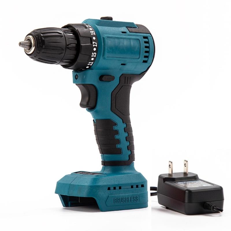 Professional Cordless Drill Electric Drill Adjustable Speed Battery Powered For DIY Projects Metal Wood Drilling