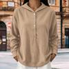 Women's Casual Color Hooded Long Sleeve Pullover Sweatshirt