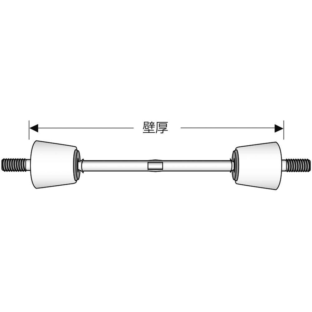 TRUSCO Type Pack of W5/16 Separator, B, 800mm, 10, SPB-800-W5/16