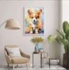 [USED] Gaze Welsh Corgi Art Poster Dog Painting Dog Illustration