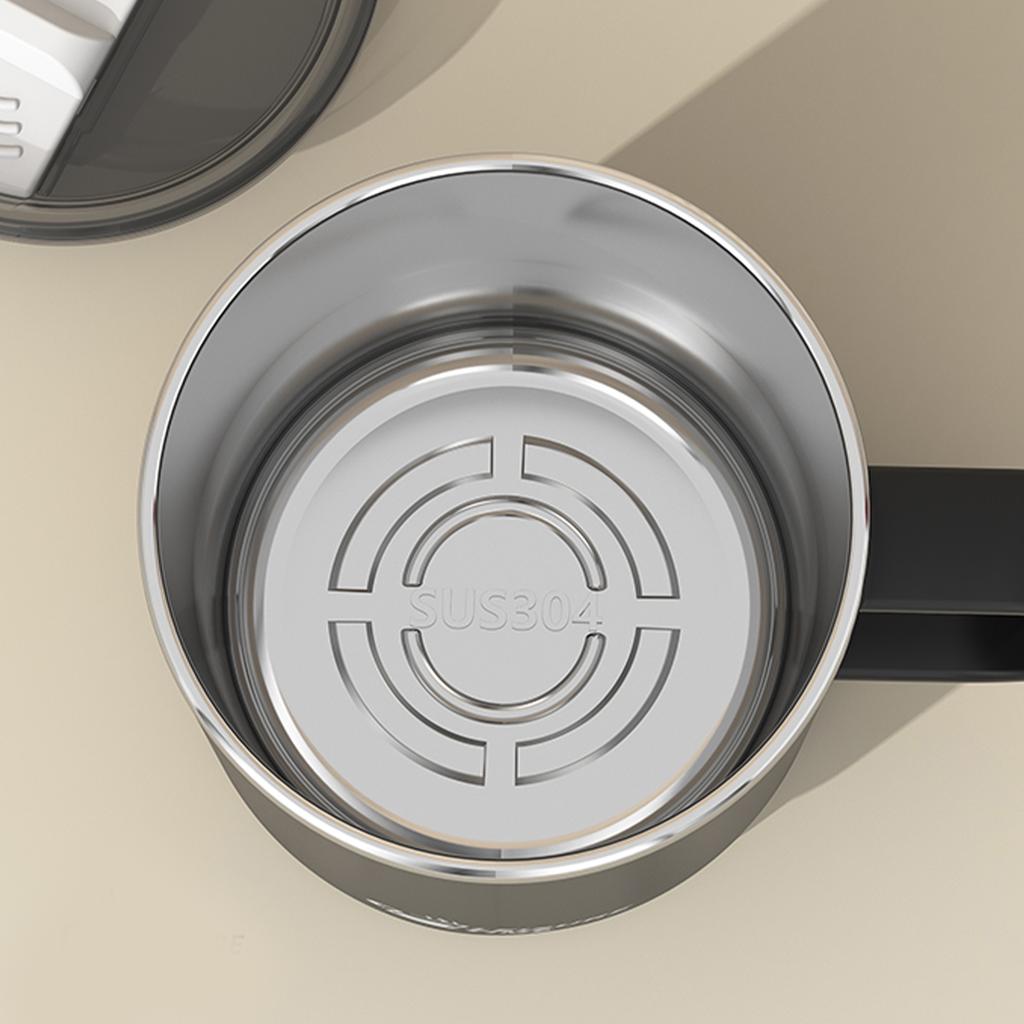 500ml 304 Stainless Steel Milk Coffee Cup Mug Double-Layer Insulated Drinking Cup With Handle Reusable Sealed Water Cup