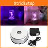 7 Led Round Colorful Rotating Crystal Light Base Electric Battery Display Stand