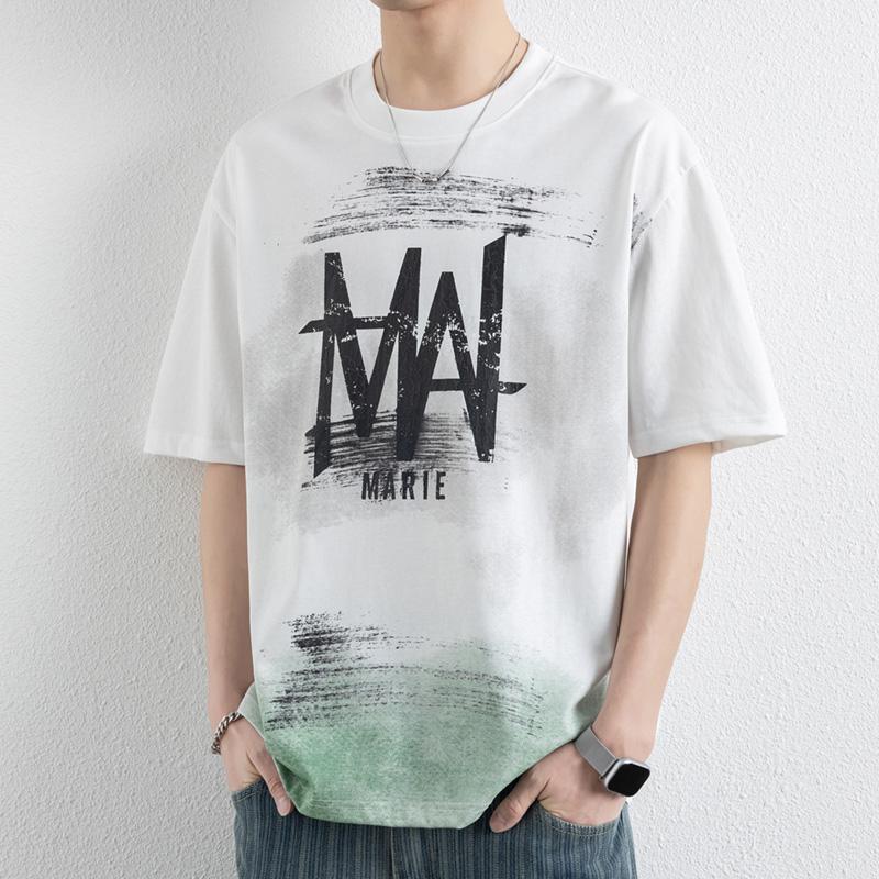 Мужская футболка с коротким рукавом Повседневная и стильная Базовая футболка 2XL белый