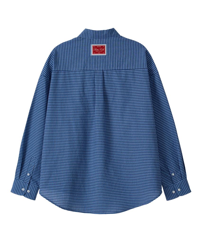 Biteoseljeu Oversized Cony Check Shirt - Navy