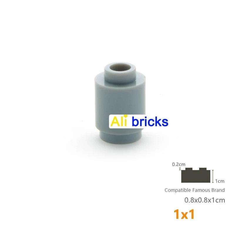 50g/178PCS 3062 1x1 Cylindrical Block Moc Color Loose Parts Compatible with Brick DIY Children's Toy Assembly Storage