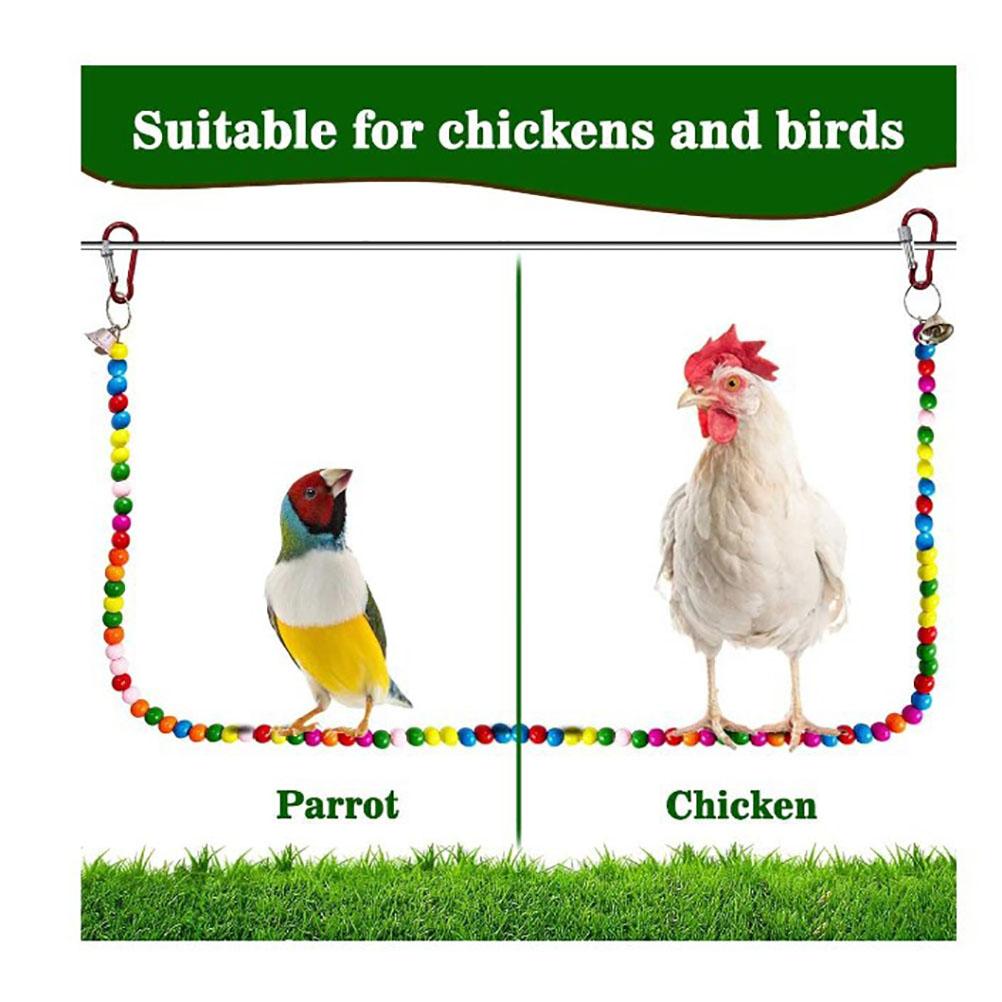 Hühnerstange Hühnerholzständer Spielzeug für Hennen Handgemachte Hühnerschaukel Vogelstangenständer Spielzeug