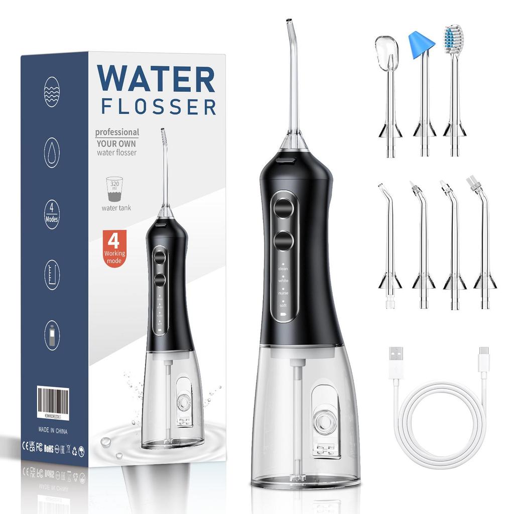 Raspador Dental Elétrico Portátil à Prova d'Água e Irrigador Oral