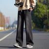 American high street jeans men's spring and autumn trendy brand old retro loose straight casual overalls