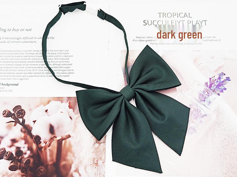 Matte Red Feather Bow Tie Brooch for Women - Plus Size Korean Academy Style