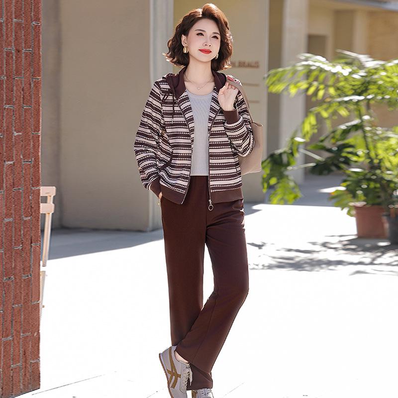 

Women s Spring & Autumn Stylish Two-Piece Suit - Casual Clothing for Middle-aged & Elderly Ladies 2XL (recommended 110-125 jin)