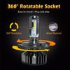 2Pcs Car Mini CSP LED H1 H4 Headlight H3 H7 H8 H11 Decoding Canbus 80W 16000LM Super Bright Fog Light HB3 HB4 9005 9006 HIR2 9012 Hi Lo Lamp Bulbs