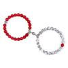 Magnetic Buckle Bracelet Set for Couples and Friends - Simple Elastic Design