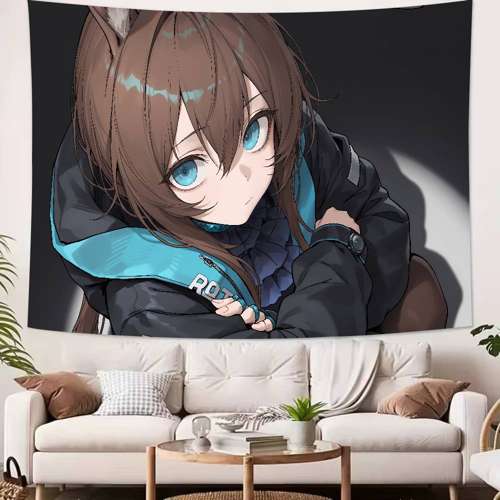 Popular Video Gaming Cool Fashion Arknights Tapestry Popular Room Decoration Wall Tapestry Art Room Home Decor Wall Art Decor