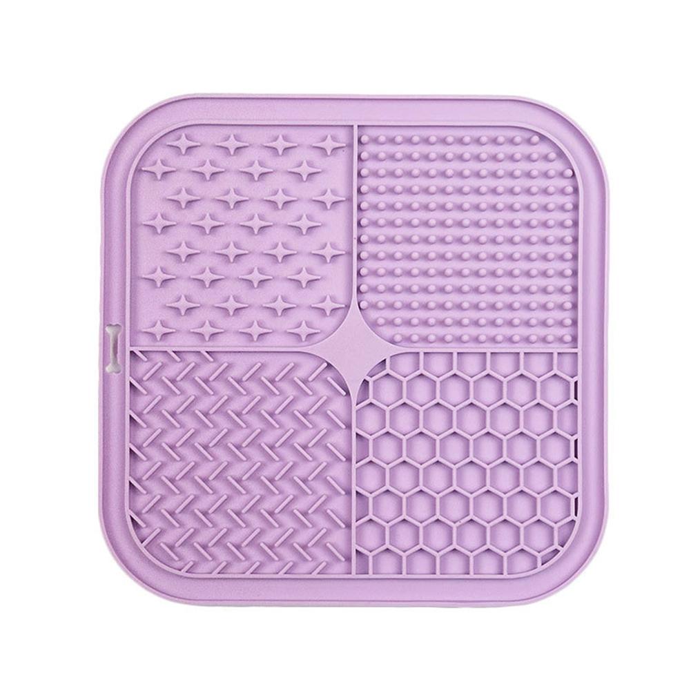 Silicone Dog Lick Mat With Suction Cup Slow Feeder Pet Bathing Distraction Pad Food Training Mat for Dogs Cats Pet Supplies