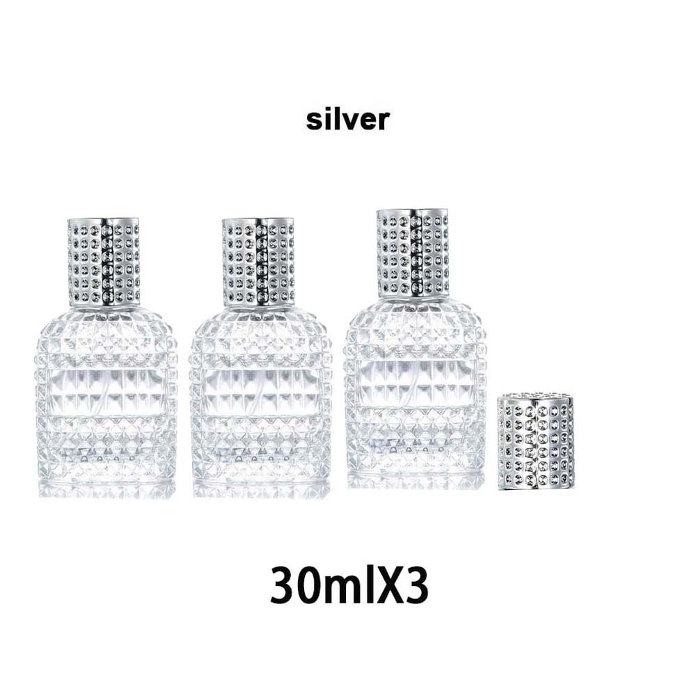 1/3Pcs Perfume Spray Bottles Portable Travel Pineapple Shape Dispenser 30/50ML Refillable Transparent Spray Bottles For Travel