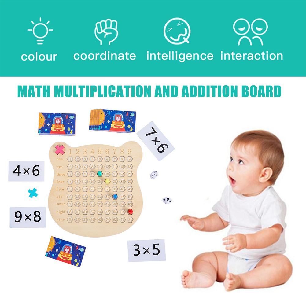 2in1 Wooden Math Multiplication Addition Board For Kids Workmanship ...