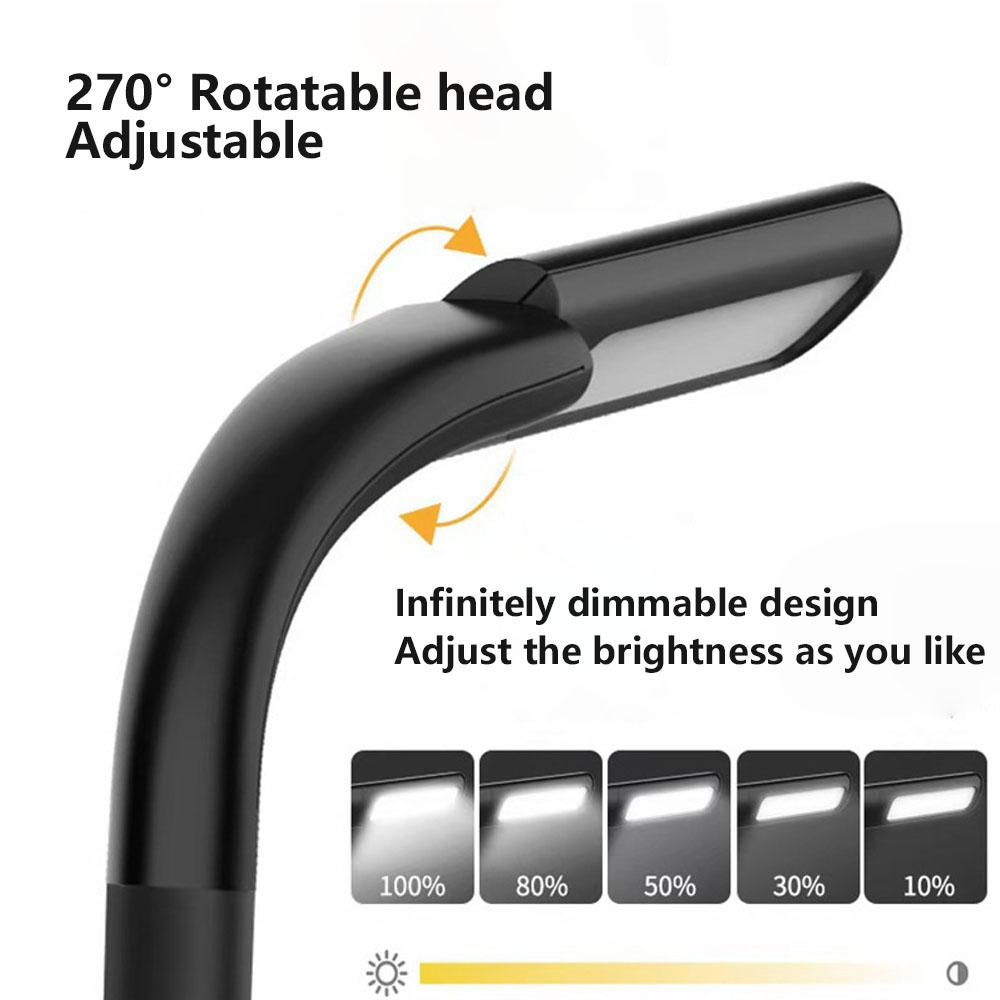 LED Neck Small Book Lamp Rechargeable For Bedside Reading Lamp Dormitory Outdoor Camping Hiking Fishing Night Lights