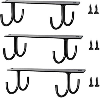 DIFEIUKI Hanging Cup Holder, Mug Hook, Kitchen Hook with Screws, Under-Cabinet Storage Rack, Kitchen Mug, Coffee Cup Storage, Hanging Rack, Drainer