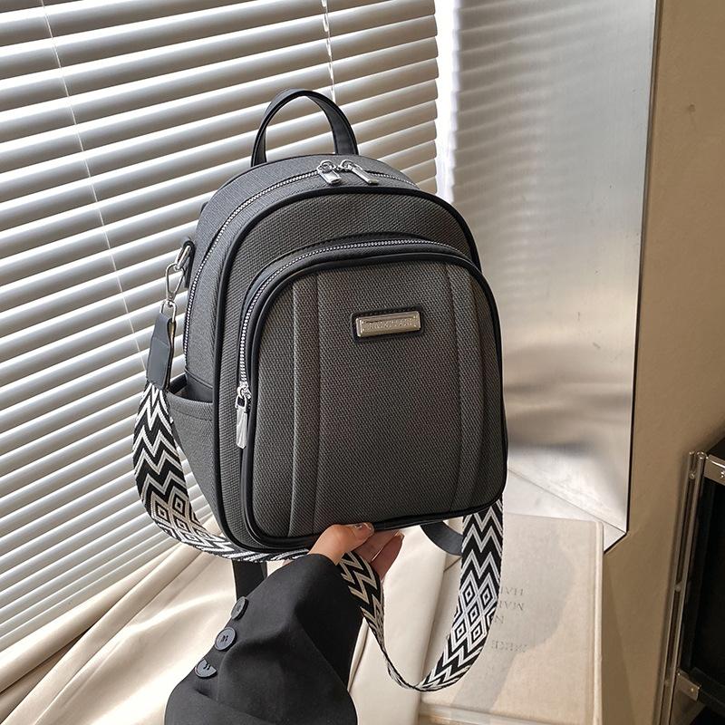 

Premium backpack summer new trendy shoulder bag fashion versatile travel to work small backpack чёрный