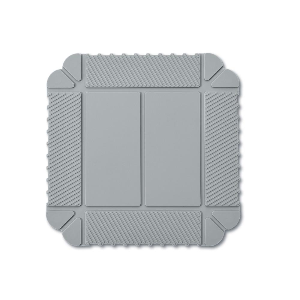 

High Quality Multi-Purpose Magnetic Silicone Trivets Heat Resistant Non-Slip Hot Pads Foldable Board Pots Pans Mats Outdoor L сірий