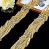 Mesh Retro Heavy Industry Luxury Bead Tube Diy Dress Collar Performance Clothes Window Decoration Bead Lace Accessories