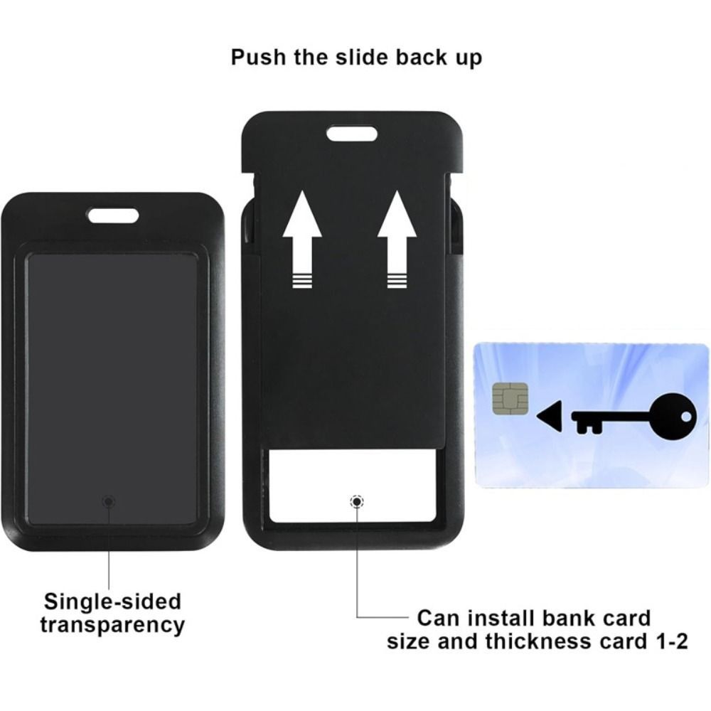 With Breakaway Lanyard Retractable ID Badge Holder Rope Retractable Access Control Set  Chest Tag