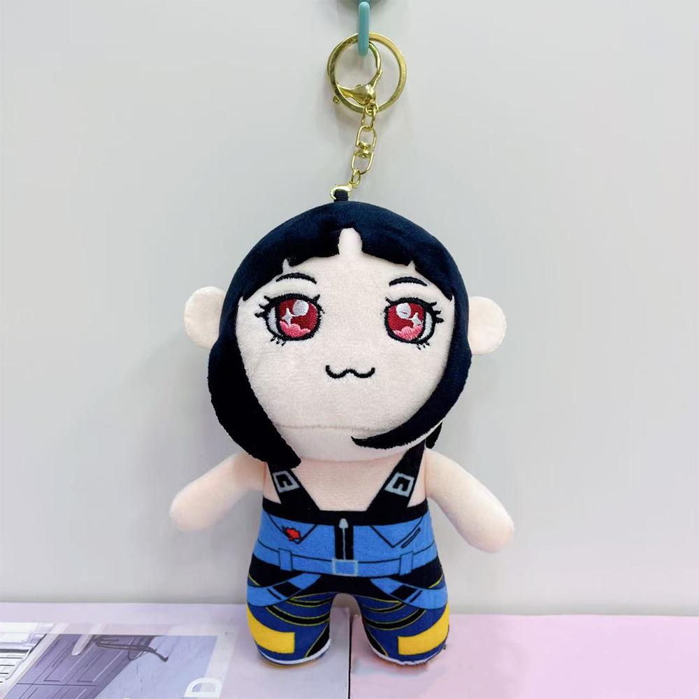 Non-Toxic New Anime Kpop Demons Hunters Plush Keychain Cute Purple Tiger Black Hat Magpie With 3 Eyes Monster Keychain Plush Toy
