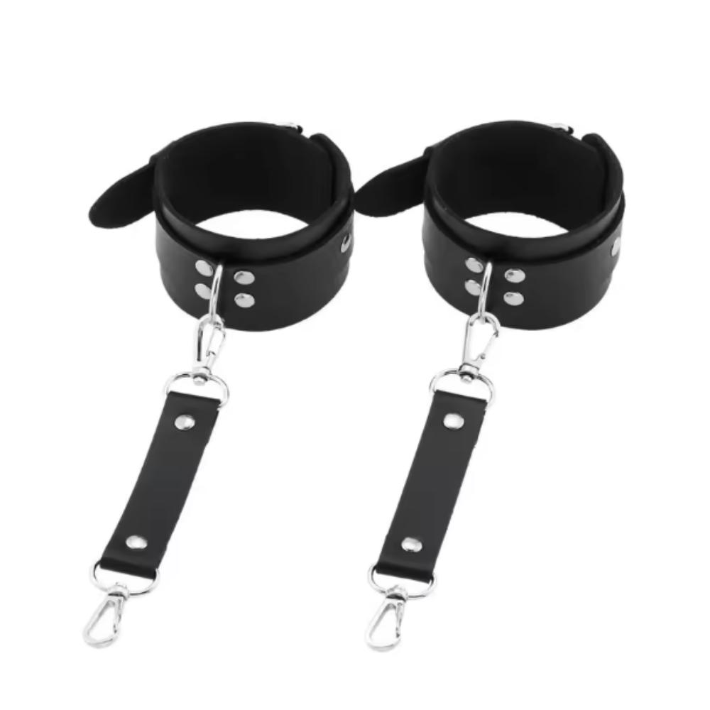 Decopunk Adjustable PU Leather Wrist Ankle Handcuffs Fashion Sex Cuff Belt - Adjustable Restraint for Parties And Games