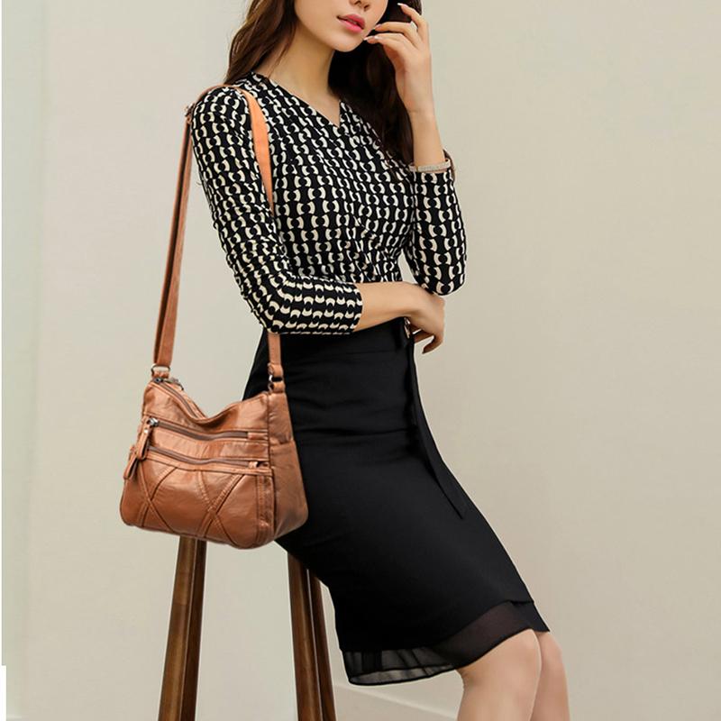 Fashion Shoulder Messenger Bags for Women 2024 New Purses and Handbags Soft Leather Crossbody Bags Casual Small Tote Bag