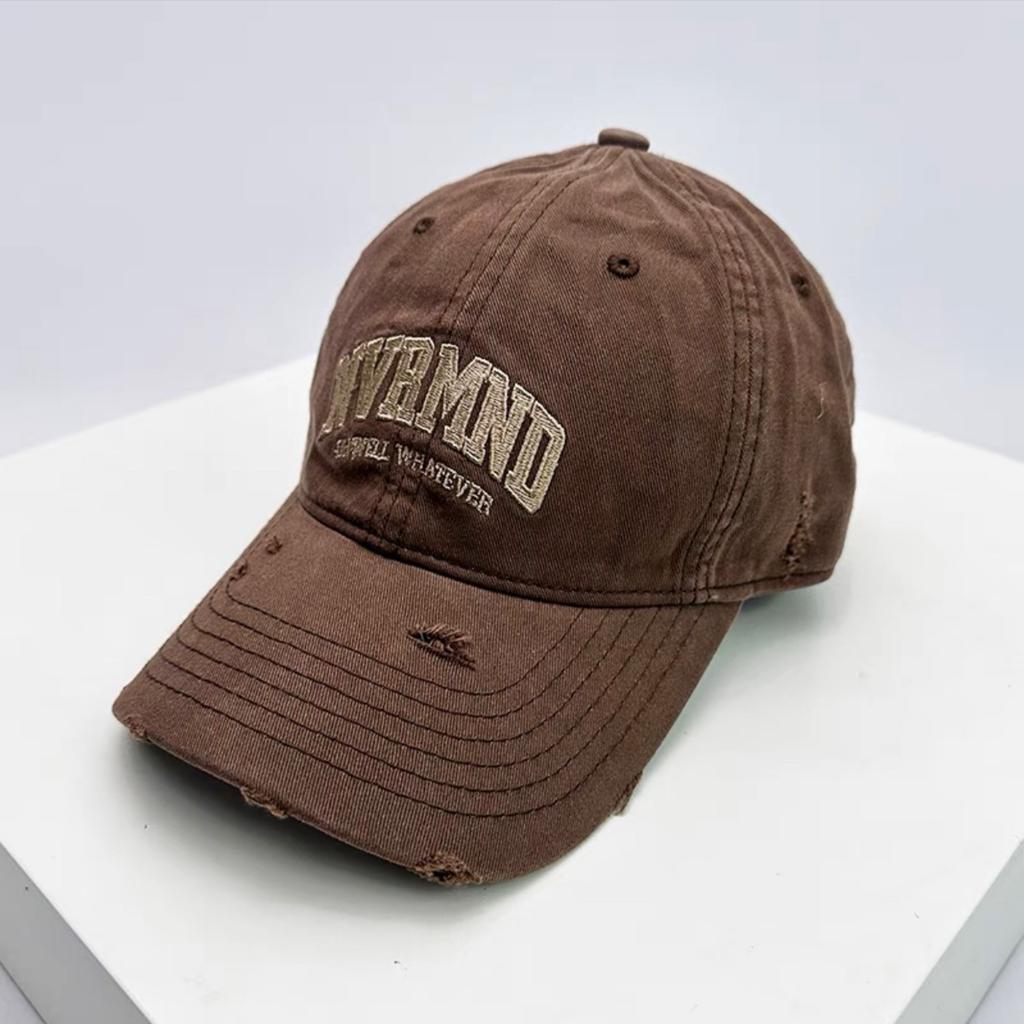 Spring and Summer Style Old Ripped Soft Top Baseball Hat for Women Korean Style Little Casual and Versatile Couple Baseball Cap
