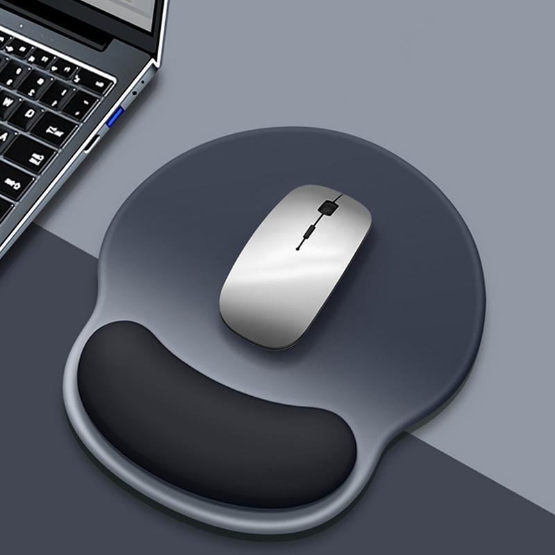 Ergonomic Mouse Pad with Gradient Colors Wrist Support Soft Cushion Non Slip Base for Laptop Desk