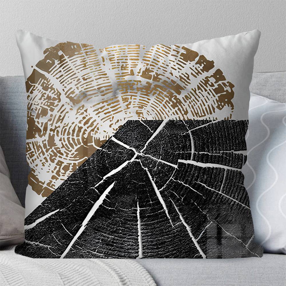 Advanced Gold Creative Annual Pillow Case Square Pillow Bedroom Sofa Leisure Comfort Cushion Car Living Room Home Decoration