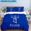 Football Club Everton 3PCS Bedding set,Ideal for1pc Duvet Cover And 2pcs Pillowcases Perfect for Christmas gift,Ideal for Bedroom, Dormitory