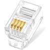 Telephone Plug, Zamo®, Rj12, 4P4C, Modular Connector For Phones And Headsets, Transparent