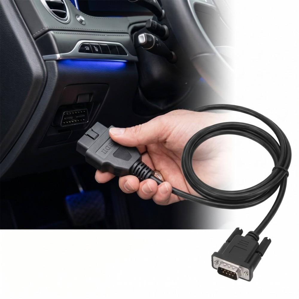 1M / 3.3ft OBD2 To DB9 Diagnostic Cable OBD2 Extension Cable Data Stream Monitoring