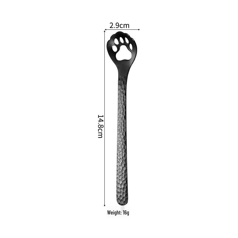 Long Handle Cat Paw Dessert Spoon