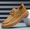 Men's Hole Shoes New Summer Trendy Brand Versatile Leather Thick Baseplate Shoes Men's Hollow Casual Sports Trendy Shoes