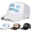 Net Baseball Stitching Stitched Embroidered Alphabet Cowboy It Cool Neutral Gender Women  Men For Caps Spring Autumn Outdoor Adjustable Casual Hats