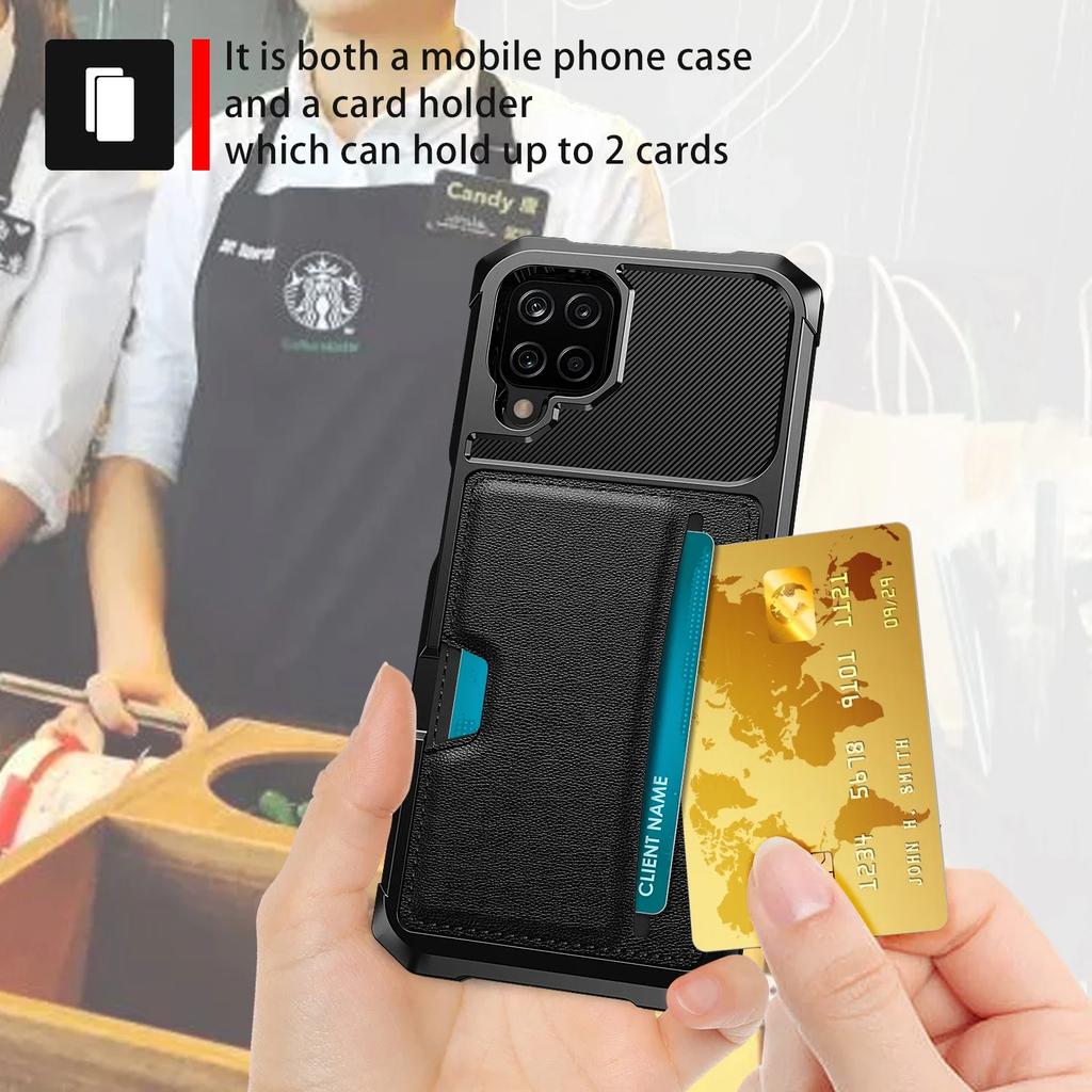 Anti-Knock Leather Card Holder Case for Samsung Galaxy A55 A15 A35 A54 A34 A14 S24 Ultra S23 Plus 5G S22 S21 FE S20 Ultra Cases