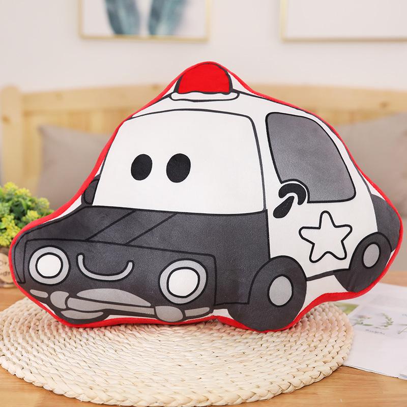 Children Car Pillow Cushion Plush Toy Helicopter Train Fire Truck Doll Ragdoll Boy Girl