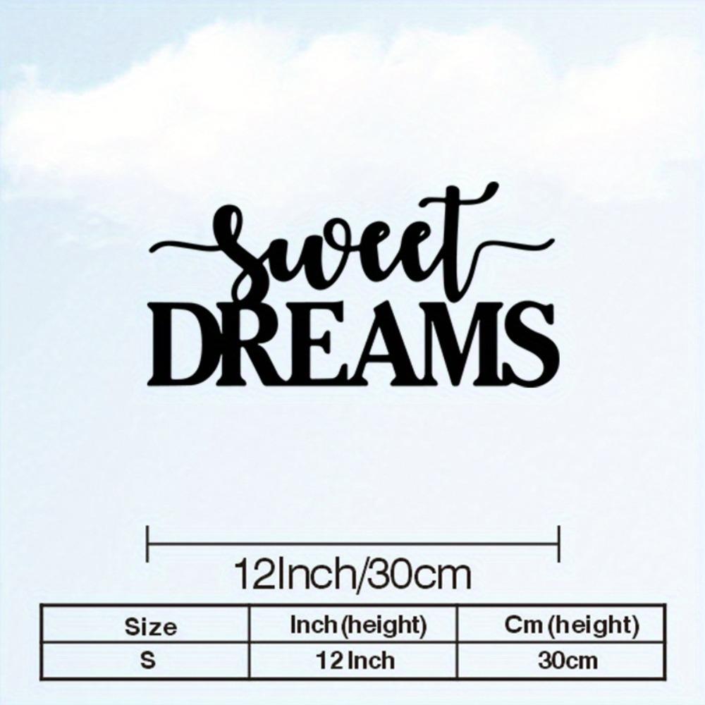

Sweet Dream Metal Wall Art Laser Cut Iron Rustic Farmhouse Statue Mural Indoor Outdoor Christmas Wedding Gift Whimsical Hanging Ornament S/30CM/12Inch
