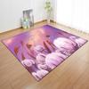 Textured Large Carpet Feather Wind Bedroom Floor Mat