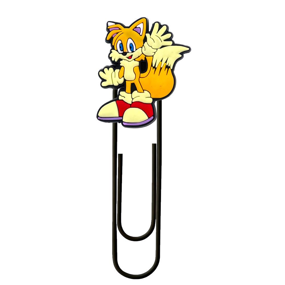 Sonic the Hedgehog Cute Metal Bookmark Paper Clip - Colorful DIY Stationery Ornament