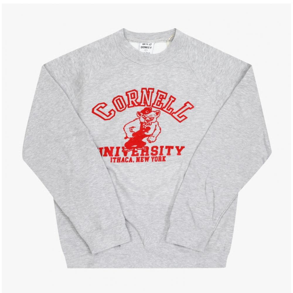 Wild Donkey Heather Grey Unisex Sweatshirt Cornell
