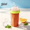 Eenvoudige Bediening Slushy Maker Zelfgemaakte Slushie Beker Vriezer Knijpbeker voor IJsdrankjes Voedselkwaliteit BPA-vrij Siliconen Smoothie Sap Frisdrank Herbruikbaar