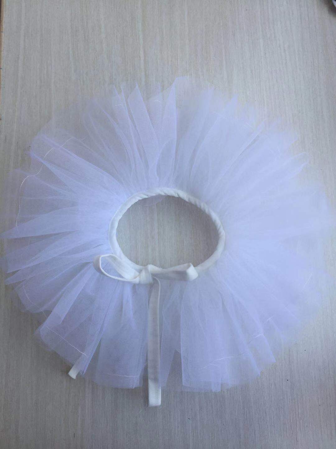 Сетчатый декоративный воротник, пышный воротник белый