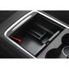 Fit For Tesla Model 3 Y - Matte Black Console Storage Box Cover Trim 1PC