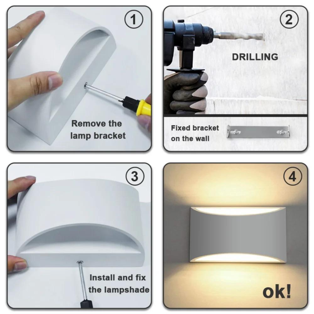 Wall Lamp LED Aluminum Wall Light 5W Outdoor Indoor Up Down Outdoor Wall Light Waterproof Deco Wall Lighting Decorative