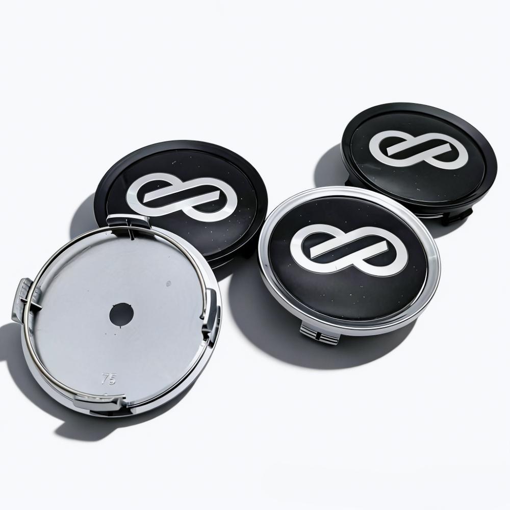 4pcs JDM ENKEI Logo Emblem Badge Car Wheel Center Caps 75MM 70MM Wheels Hub Cap Rim Hubcaps Dust Cover Replace Car Accessories